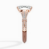 Six Prong Vintage Style Engagement Ring