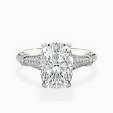 Six Prong Vintage Style Engagement Ring