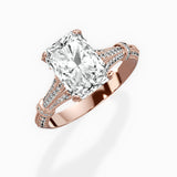 Six Prong Vintage Style Engagement Ring