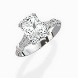 Six Prong Vintage Style Engagement Ring