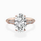 Six Prong Vintage Style Engagement Ring