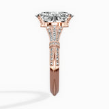 Six Prong Vintage Style Engagement Ring