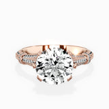 Six Prong Vintage Style Engagement Ring