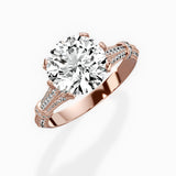 Six Prong Vintage Style Engagement Ring