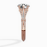 Six Prong Vintage Style Engagement Ring