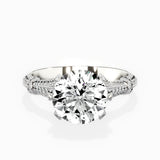 Six Prong Vintage Style Engagement Ring