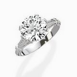 Six Prong Vintage Style Engagement Ring