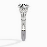 Six Prong Vintage Style Engagement Ring