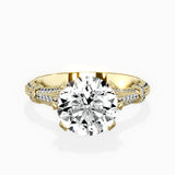Six Prong Vintage Style Engagement Ring