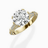 Six Prong Vintage Style Engagement Ring