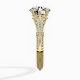 Six Prong Vintage Style Engagement Ring