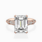 Six Prong Vintage Style Engagement Ring