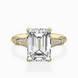 Six Prong Vintage Style Engagement Ring