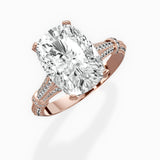 Six Prong Vintage Style Engagement Ring