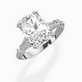 Six Prong Vintage Style Engagement Ring