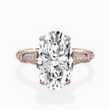 Six Prong Vintage Style Engagement Ring