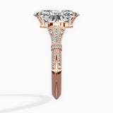 Six Prong Vintage Style Engagement Ring