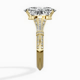 Six Prong Vintage Style Engagement Ring