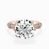Six Prong Vintage Style Engagement Ring