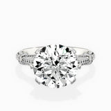 Six Prong Vintage Style Engagement Ring