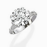 Six Prong Vintage Style Engagement Ring