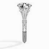 Six Prong Vintage Style Engagement Ring