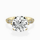 Six Prong Vintage Style Engagement Ring