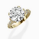 Six Prong Vintage Style Engagement Ring