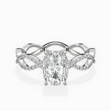Infinity Band Vintage Style Engagement Ring
