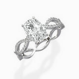 Infinity Band Vintage Style Engagement Ring