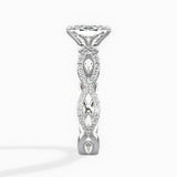 Infinity Band Vintage Style Engagement Ring