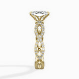 Infinity Band Vintage Style Engagement Ring