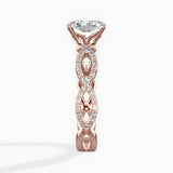 Infinity Band Vintage Style Engagement Ring