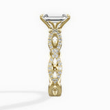 Infinity Band Vintage Style Engagement Ring
