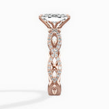 Infinity Band Vintage Style Engagement Ring