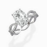 Infinity Band Vintage Style Engagement Ring