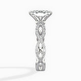 Infinity Band Vintage Style Engagement Ring