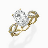 Infinity Band Vintage Style Engagement Ring