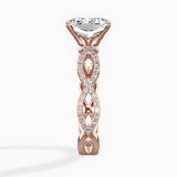 Infinity Band Vintage Style Engagement Ring