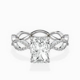 Infinity Band Vintage Style Engagement Ring