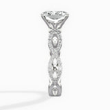 Infinity Band Vintage Style Engagement Ring