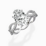Infinity Band Vintage Style Engagement Ring