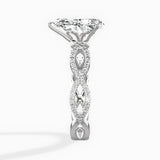 Infinity Band Vintage Style Engagement Ring