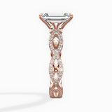 Infinity Band Vintage Style Engagement Ring