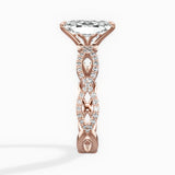 Infinity Band Vintage Style Engagement Ring