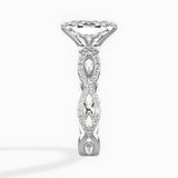 Infinity Band Vintage Style Engagement Ring