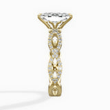 Infinity Band Vintage Style Engagement Ring