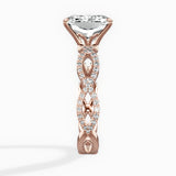 Infinity Band Vintage Style Engagement Ring