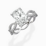 Infinity Band Vintage Style Engagement Ring