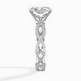 Infinity Band Vintage Style Engagement Ring